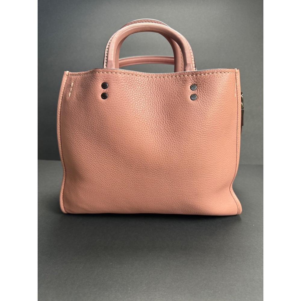 Coach 1941 Rogue 31 Dusty Rose Pink Glovetanned Pebble Leather Satchel 23755